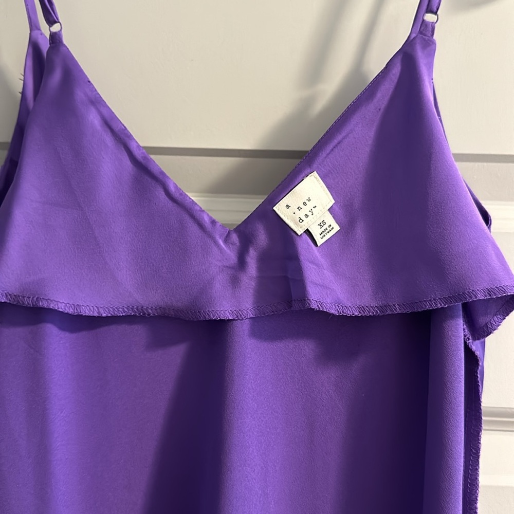 NWOT A New Day Women's Midi Slip Dress in Purple Size XS - Picture 6 of 8